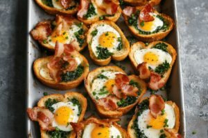 Bacon and Egg Toast Cups Recipe