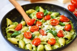 Creamy Pesto Shells Recipe for Easy Dinner