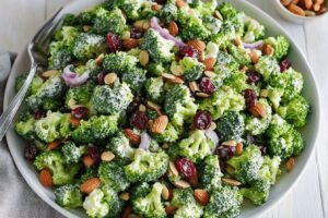 Fresh Broccoli Salad with Tangy Dressing