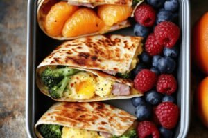 Ham, Egg, and Cheese Breakfast Quesadillas Recipe