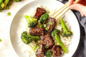 Sheet Pan Beef and Broccoli Recipe