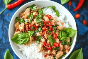 Thai Basil Chicken Bowls Recipe