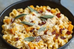 Creamy Butternut Squash Alfredo Pasta Recipe