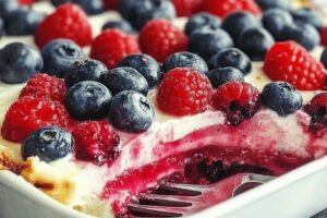 Summer Berry Jello Lasagna Recipe