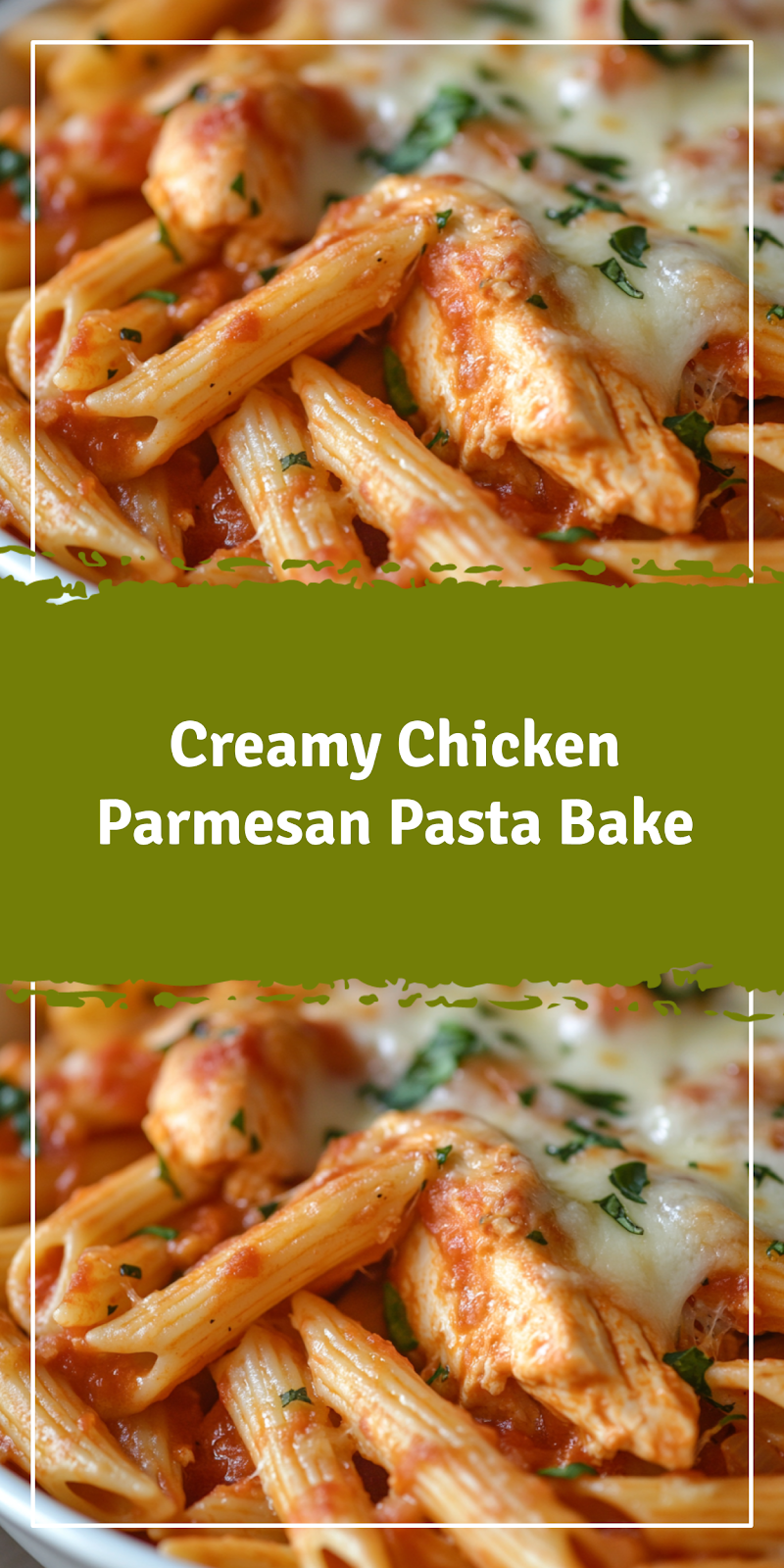 Chicken Parmesan Pasta Bake