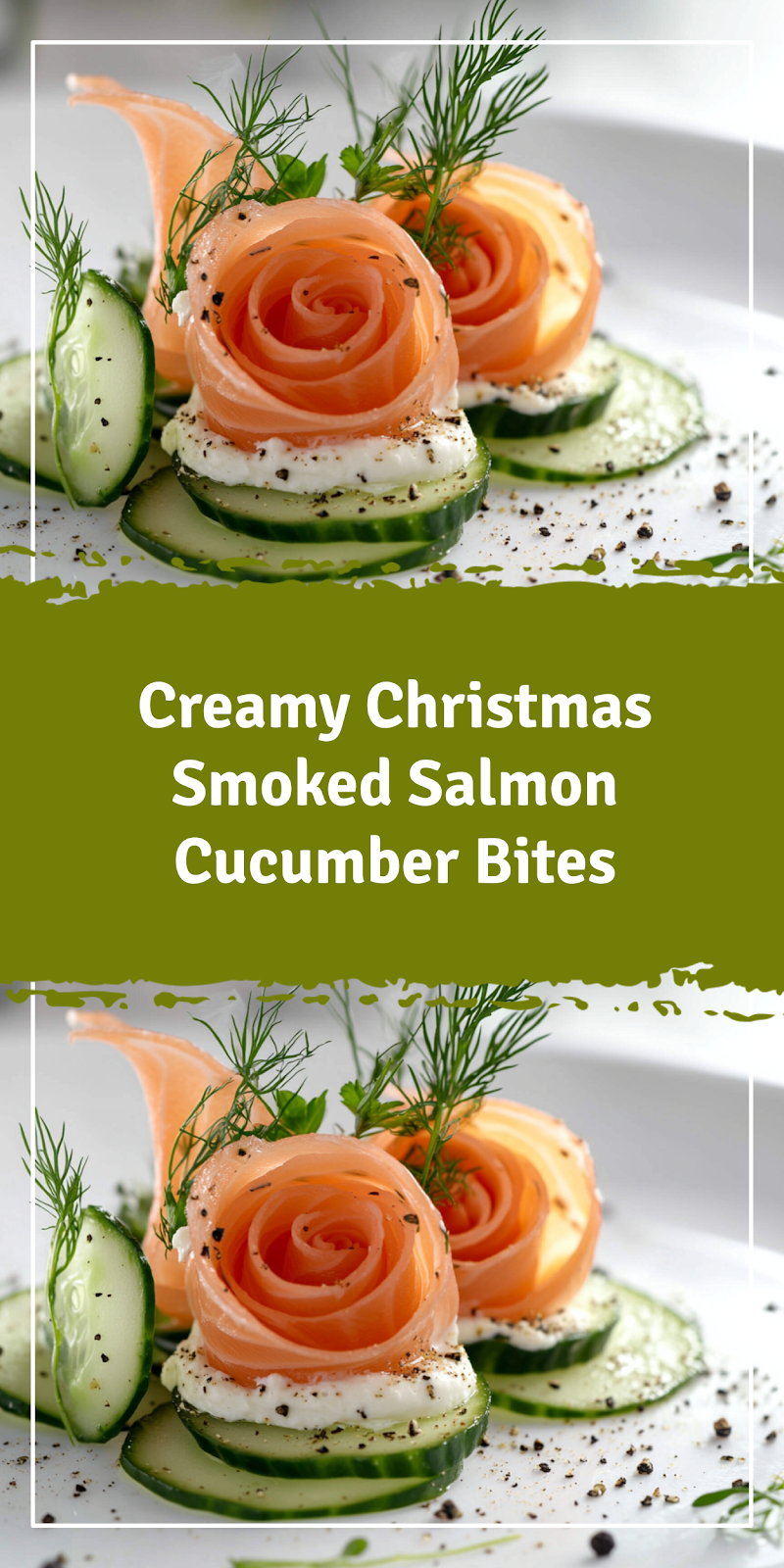 Christmas Smoked Salmon Cucumber Bites