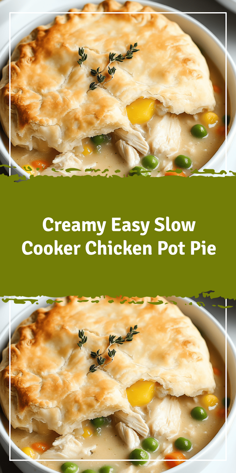 Easy Slow Cooker Chicken Pot Pie Recipe