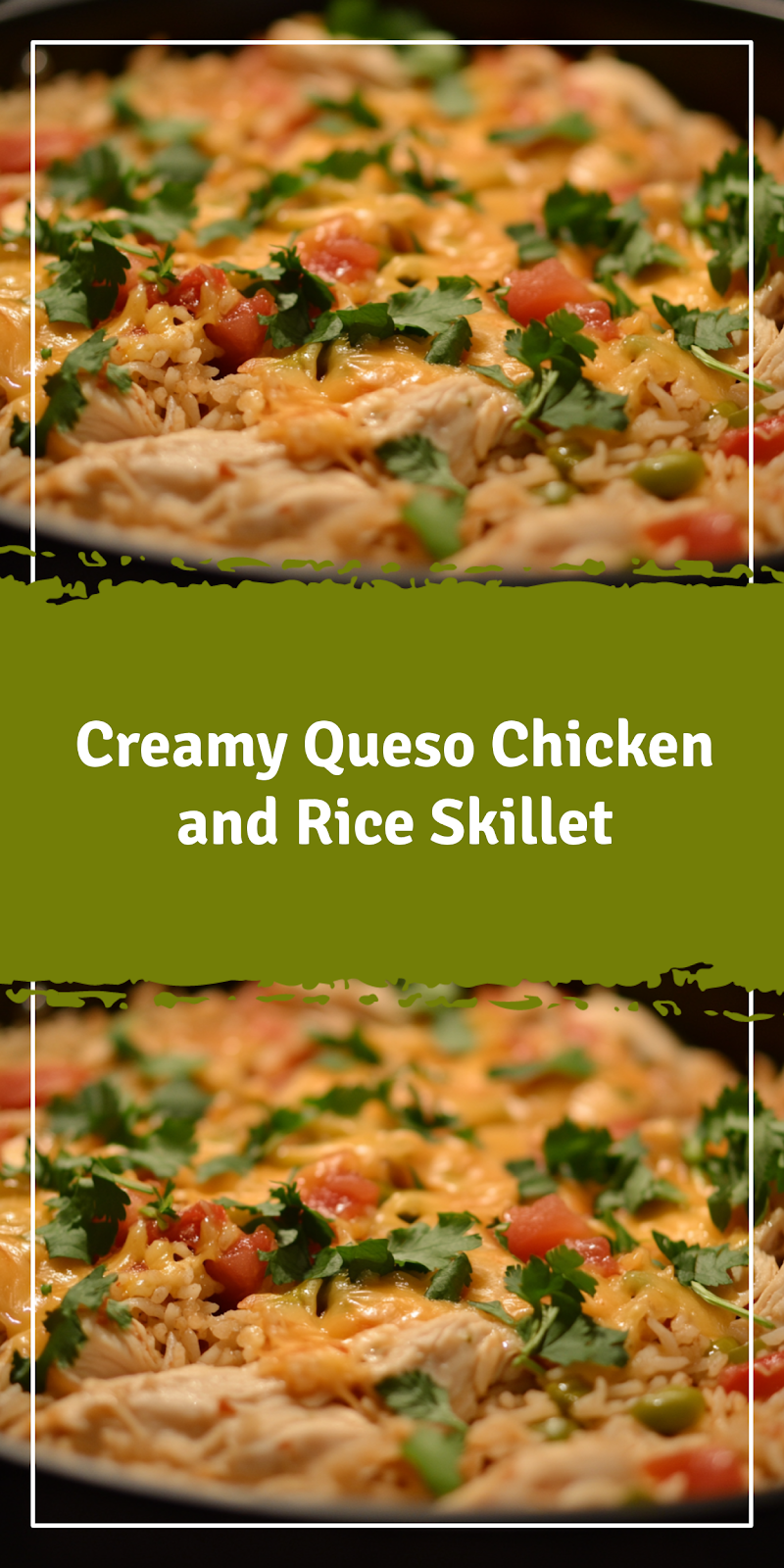 Queso Chicken and Rice Skillet