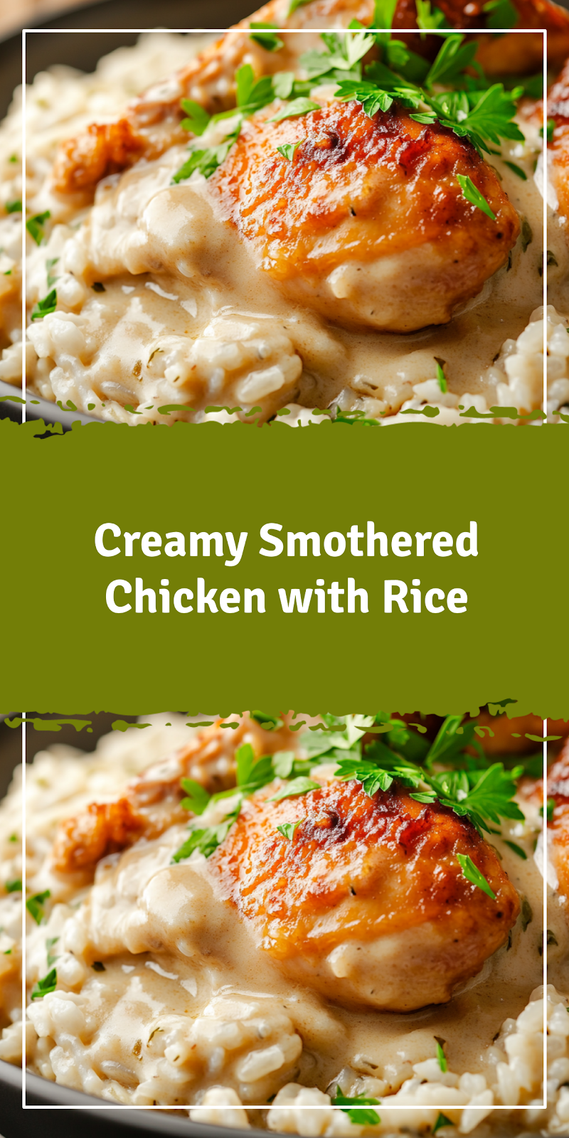 Smothered Chicken with Rice