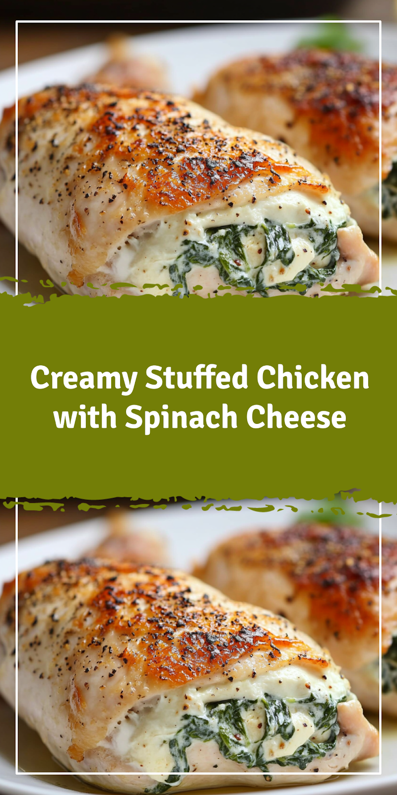Stuffed Chicken with Spinach Cheese