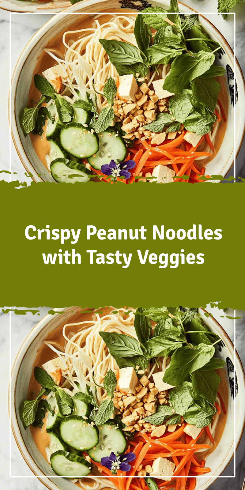 Crispy Peanut Noodles with Veggies Recipe