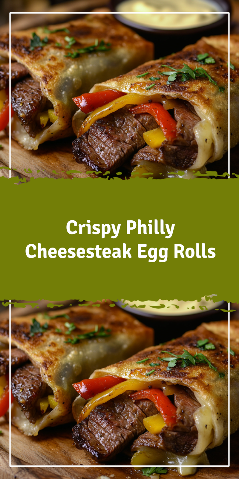 Philly Cheesesteak Egg Rolls