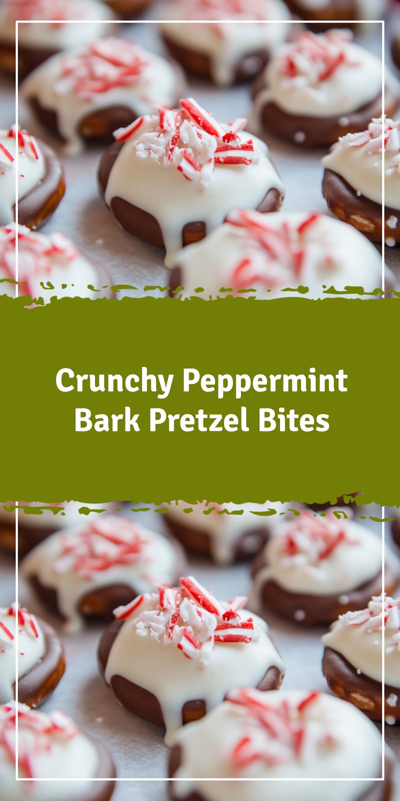Peppermint Bark Pretzel Bites