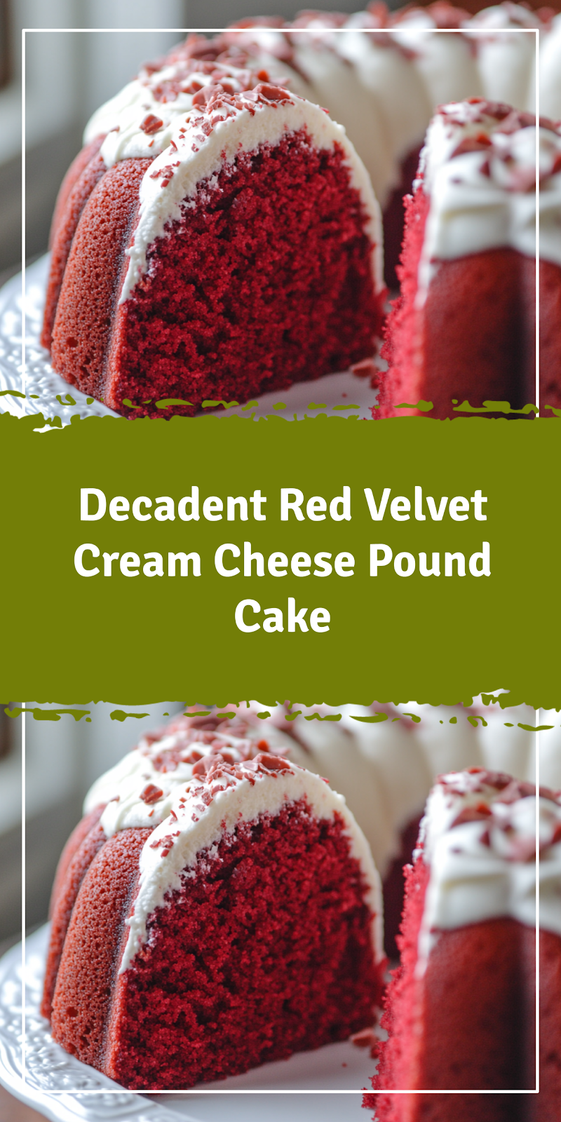 Red Velvet Cream Cheese Pound Cake