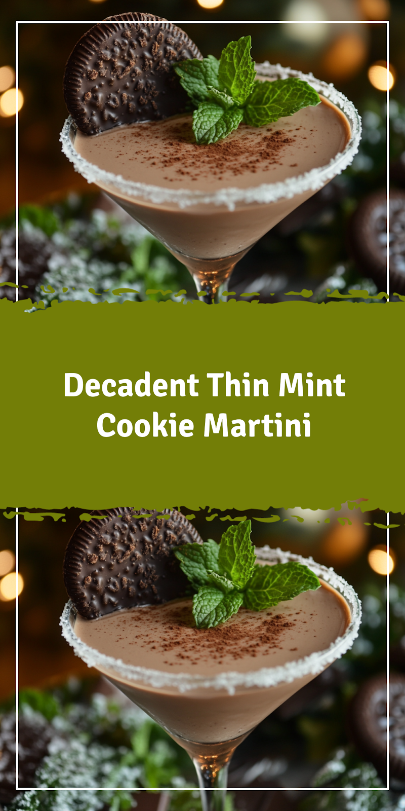 Thin Mint Cookie Martini