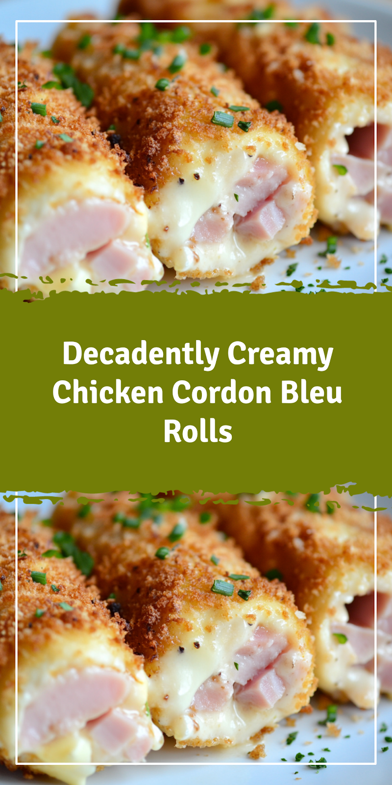 Creamy Chicken Cordon Bleu Rolls