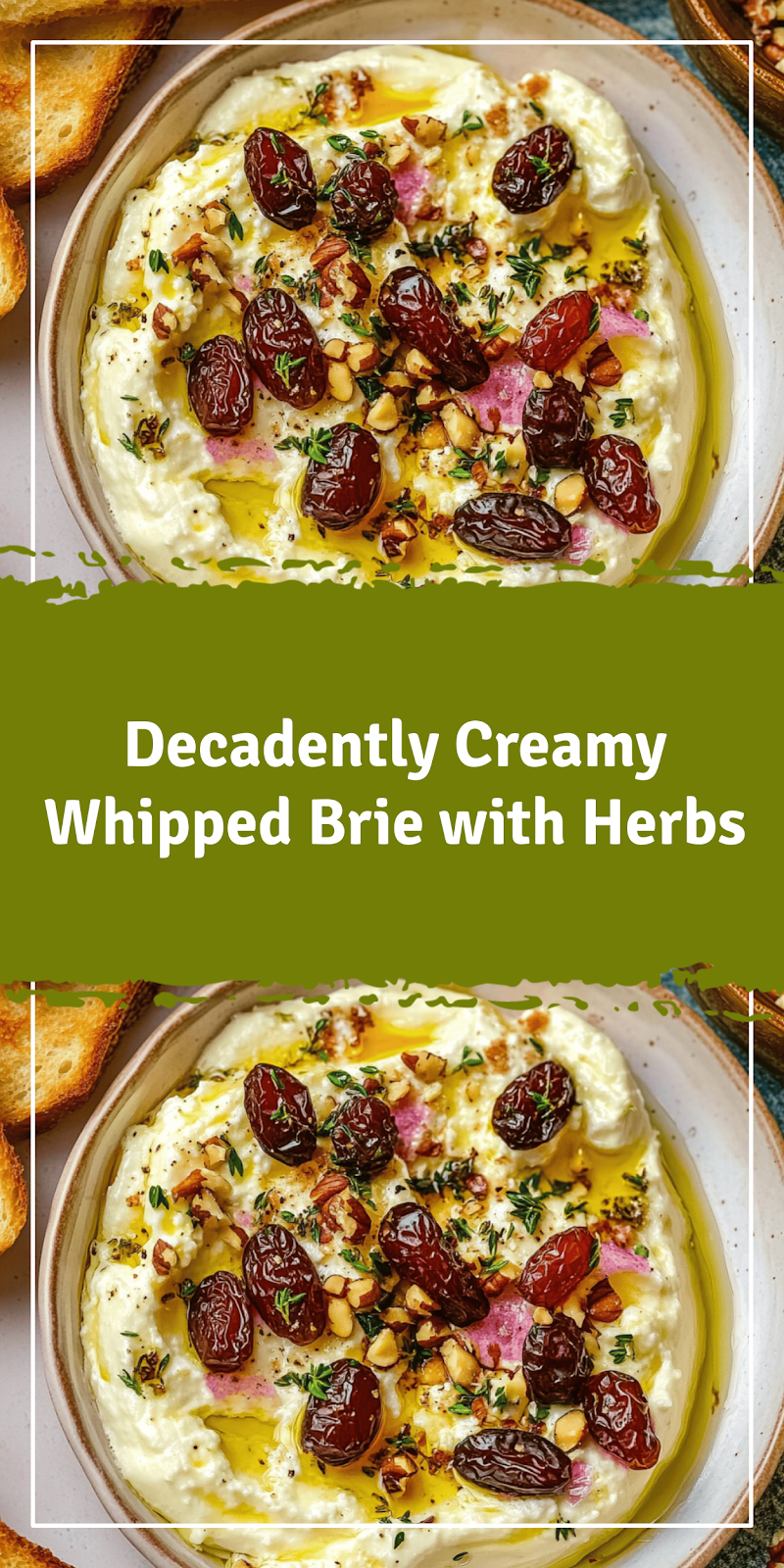 Creamy Whipped Brie with Herbs Recipe