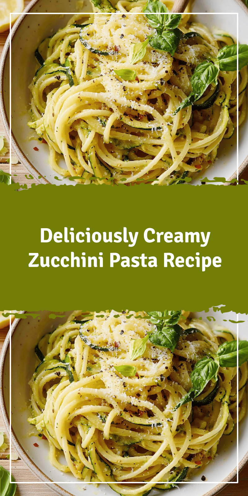 Delicious Zucchini Pasta Recipe for Healthy Eating