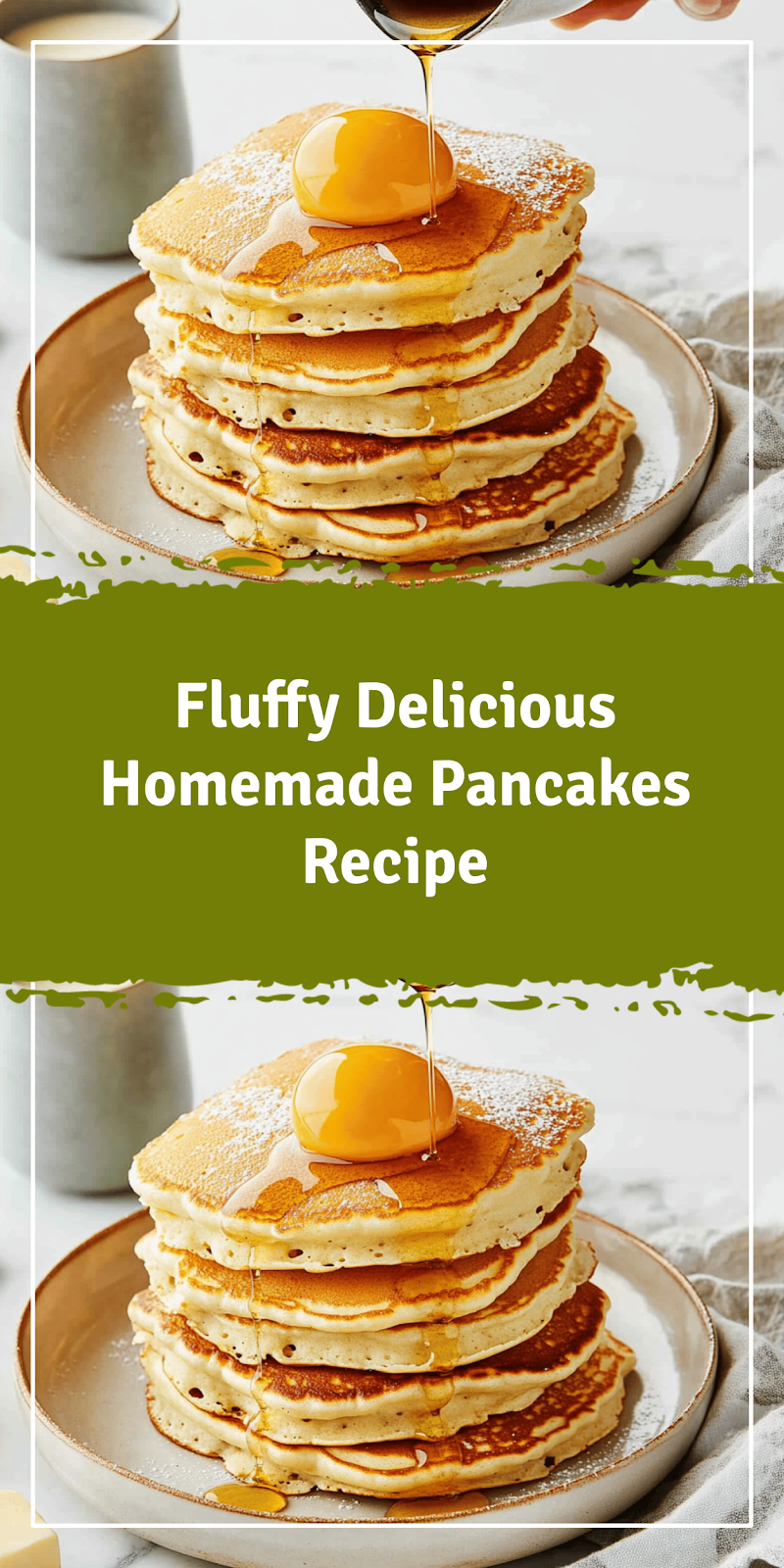 Fluffy Homemade Pancakes Recipe