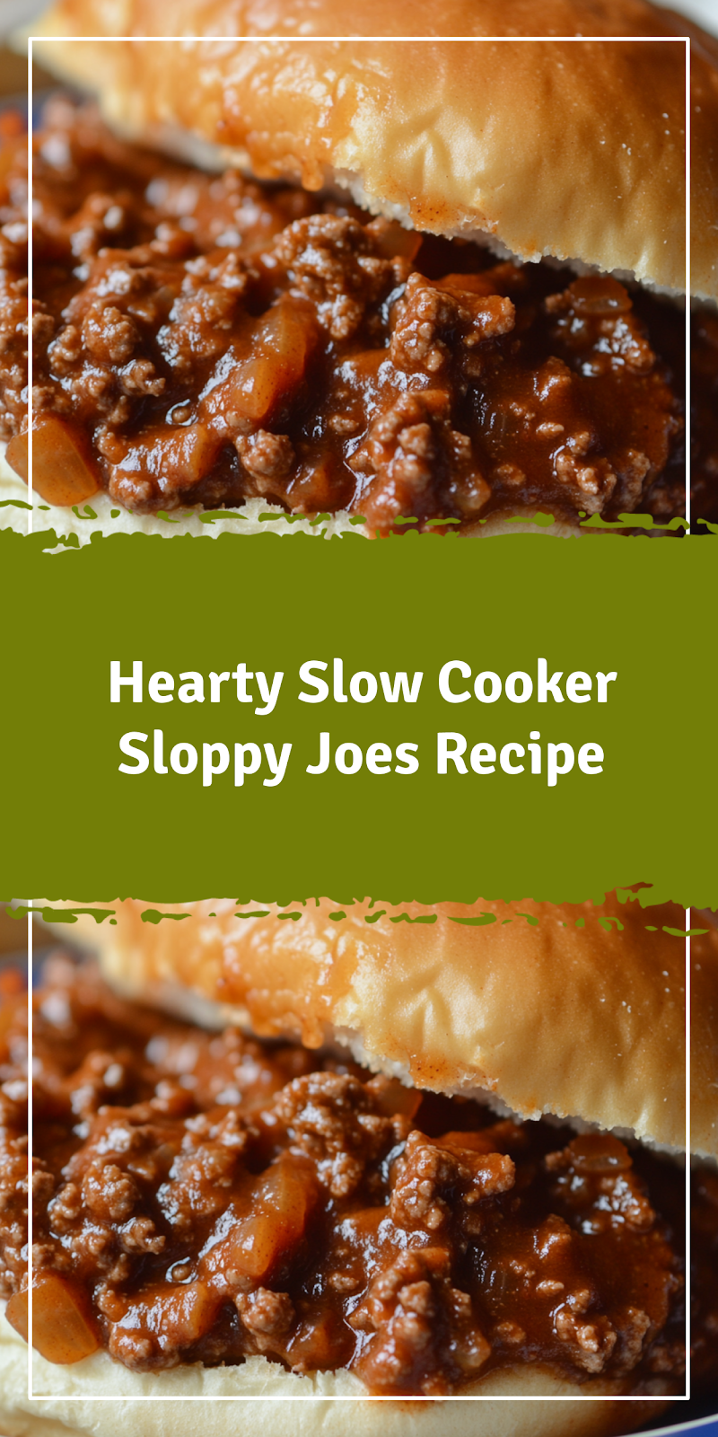 Slow Cooker Sloppy Joes Recipe