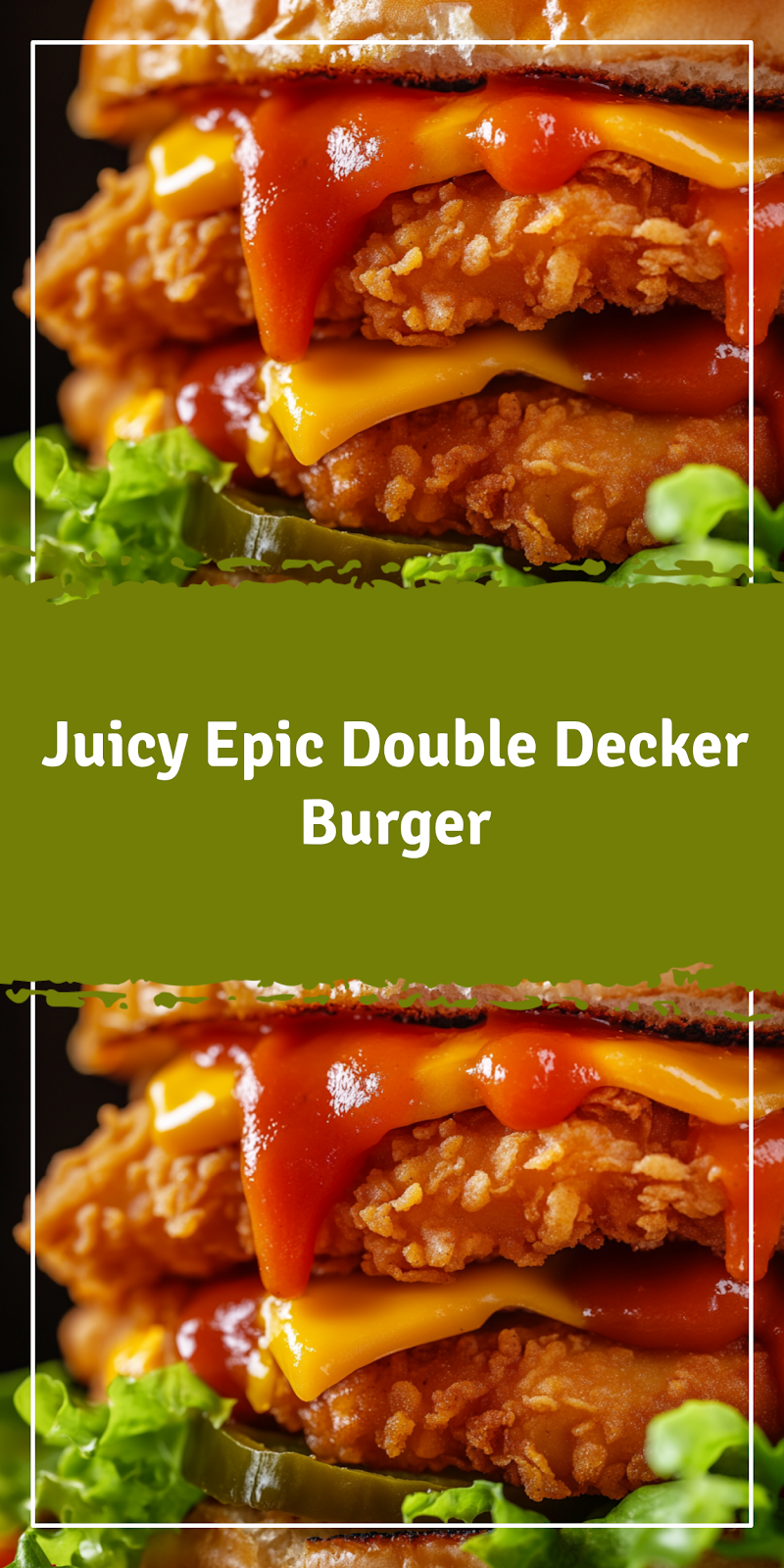 Epic Double Decker Burger