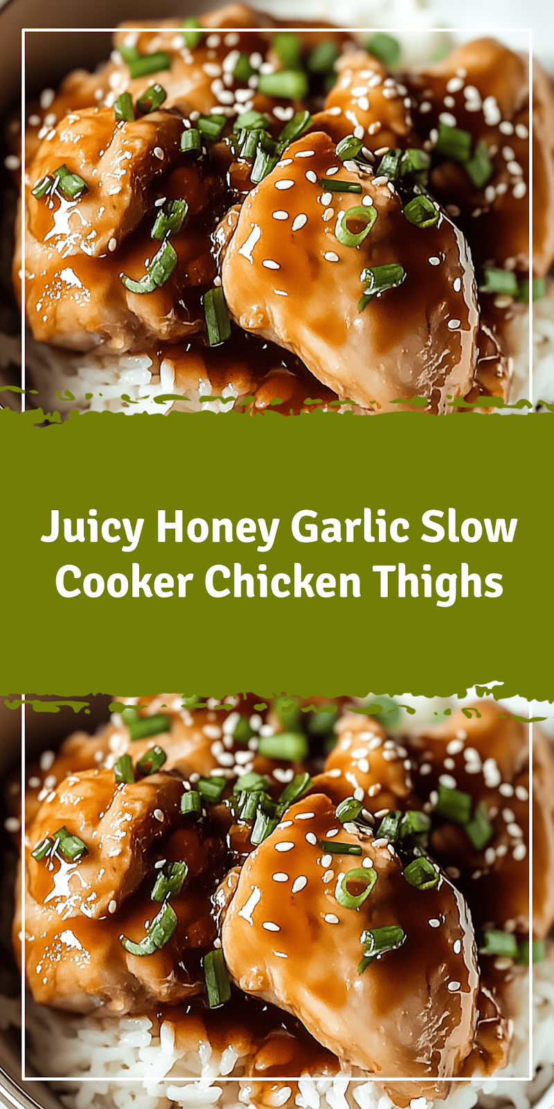 Honey Garlic Slow Cooker Chicken Thighs Recipe
