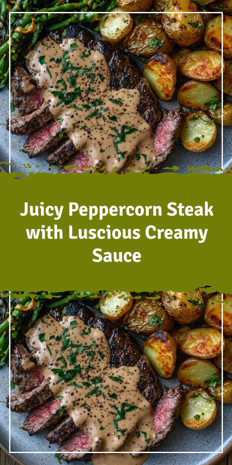 Peppercorn Steak with Creamy Sauce