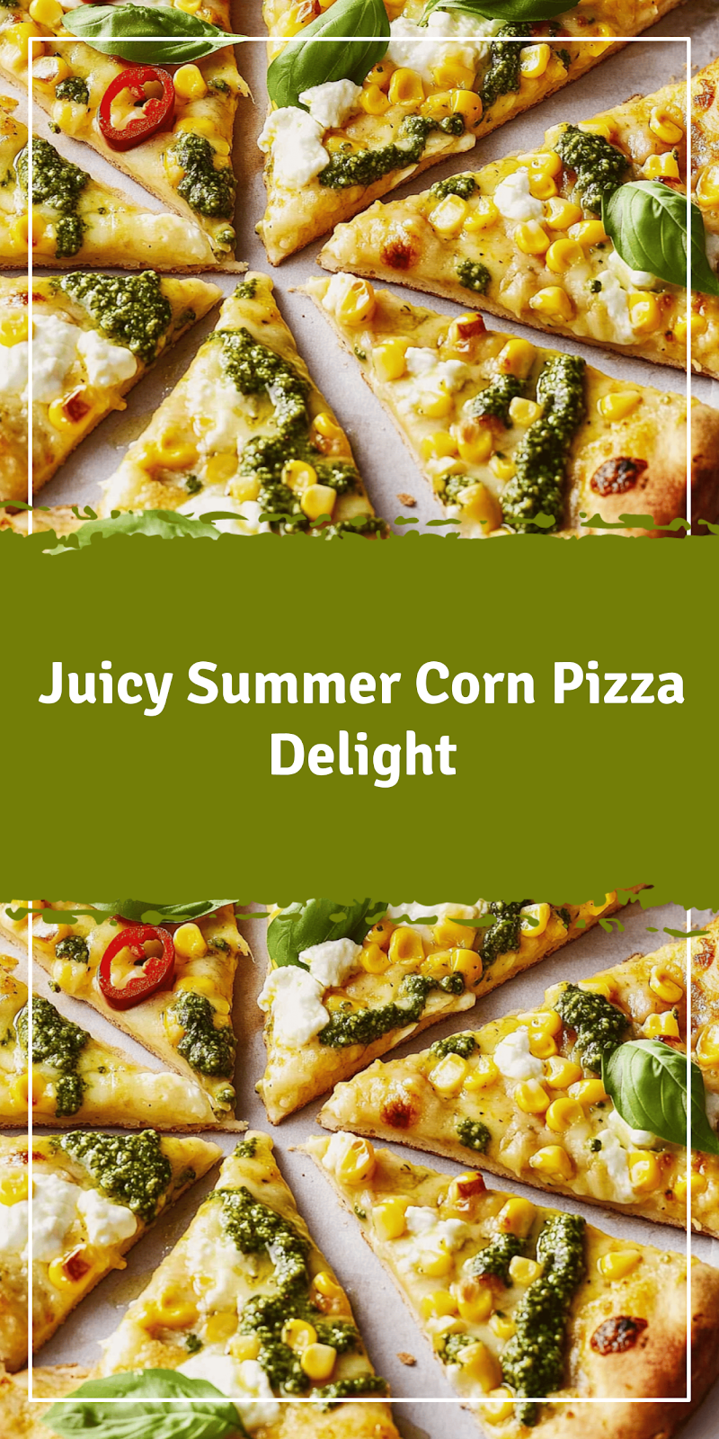 Corn Pizza Recipe for Summer Flavors