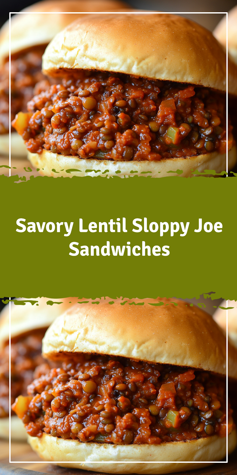 Lentil Sloppy Joe Sandwiches
