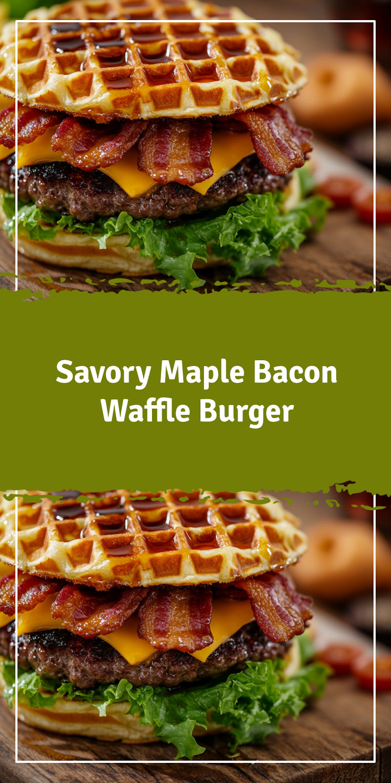 Maple Bacon Waffle Burger