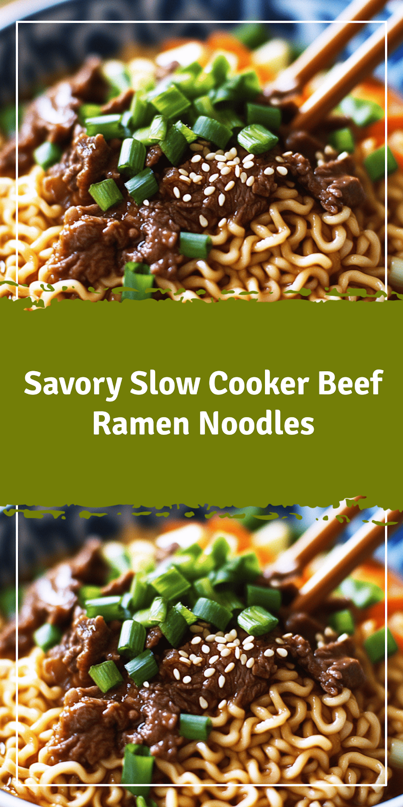 Slow Cooker Beef Ramen Noodles Recipe
