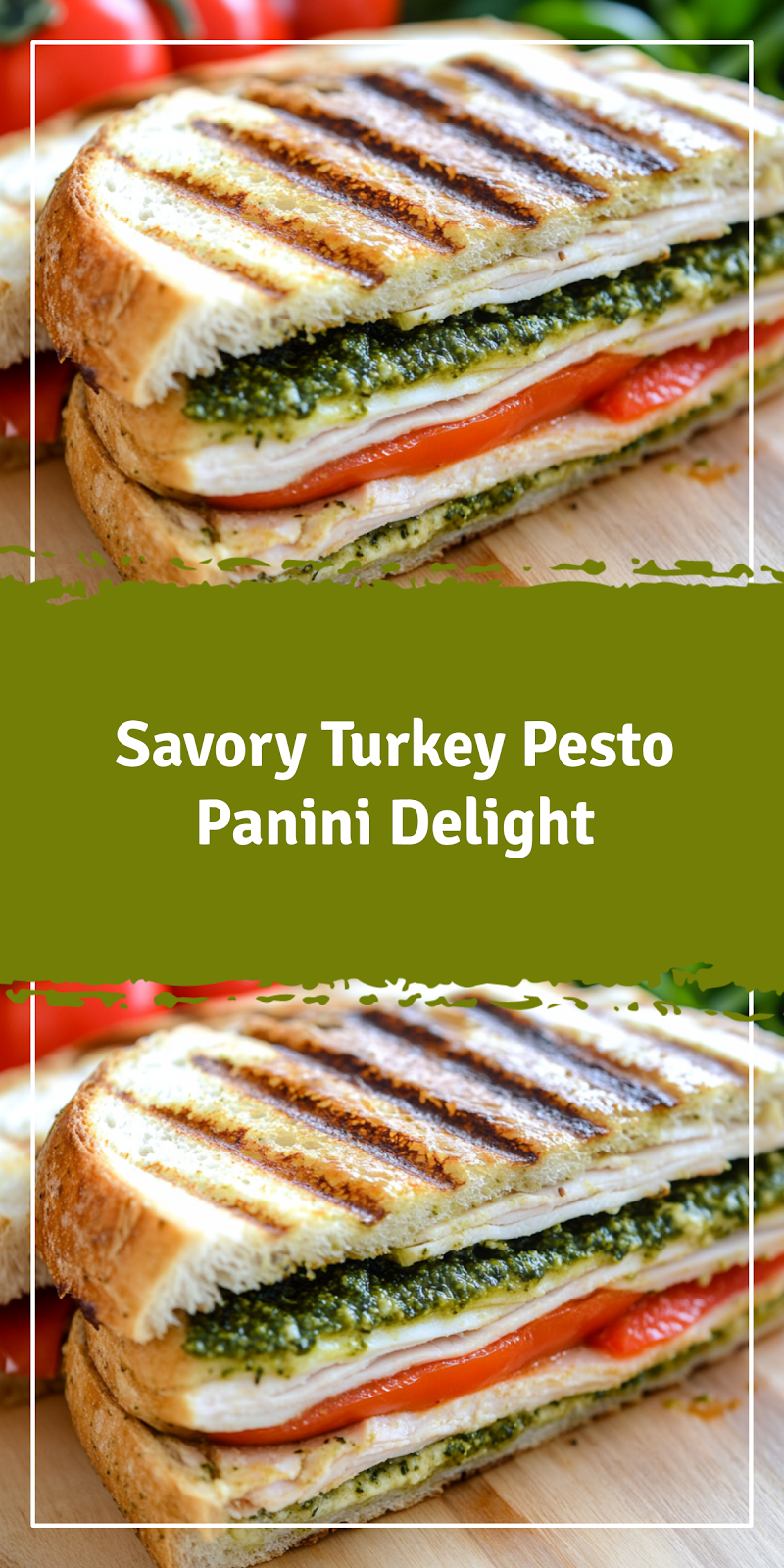 Turkey Pesto Panini Delight