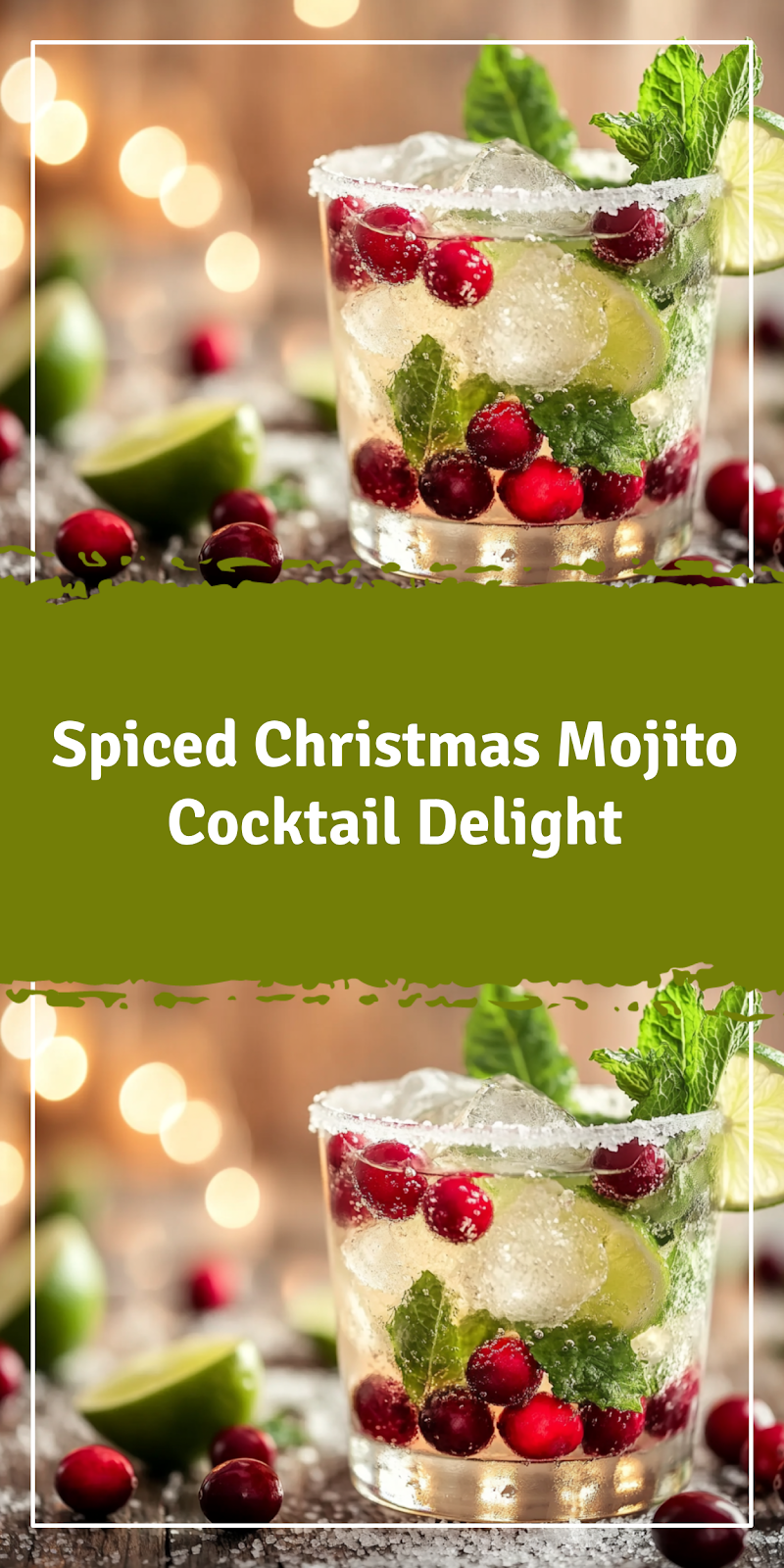 Christmas Mojito Cocktail