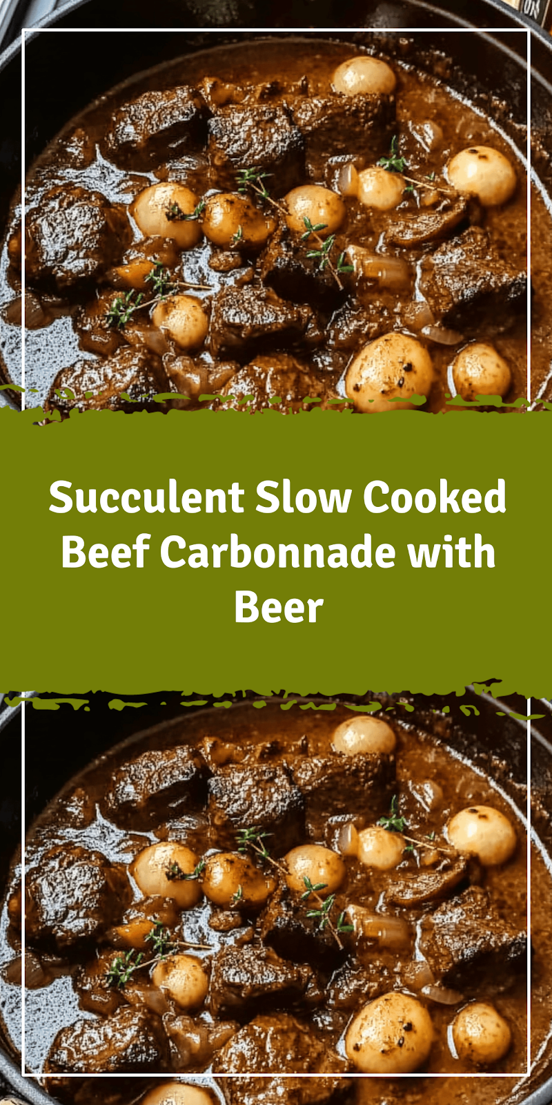 Slow Cooked Beef Carbonnade with Beer Recipe