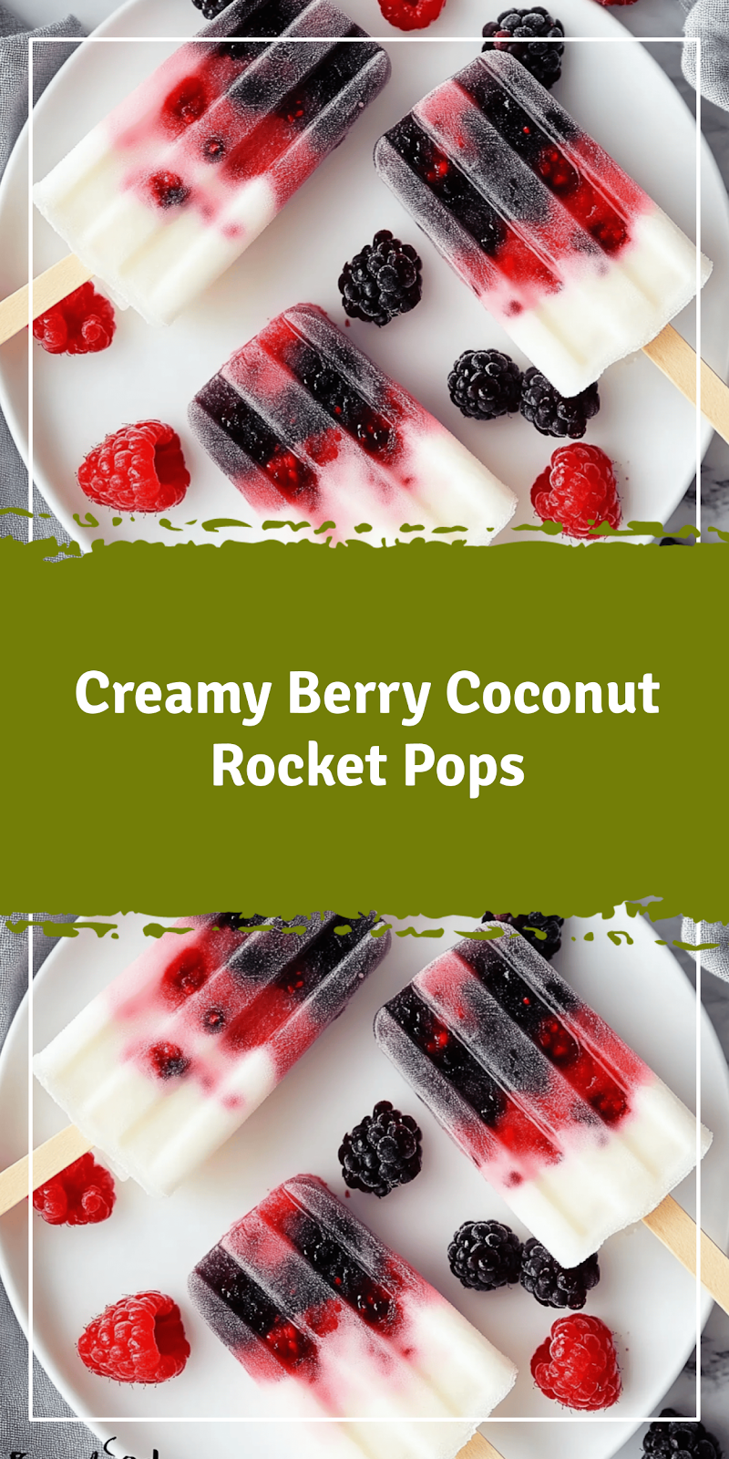 Berry Coconut Rocket Pops Recipe