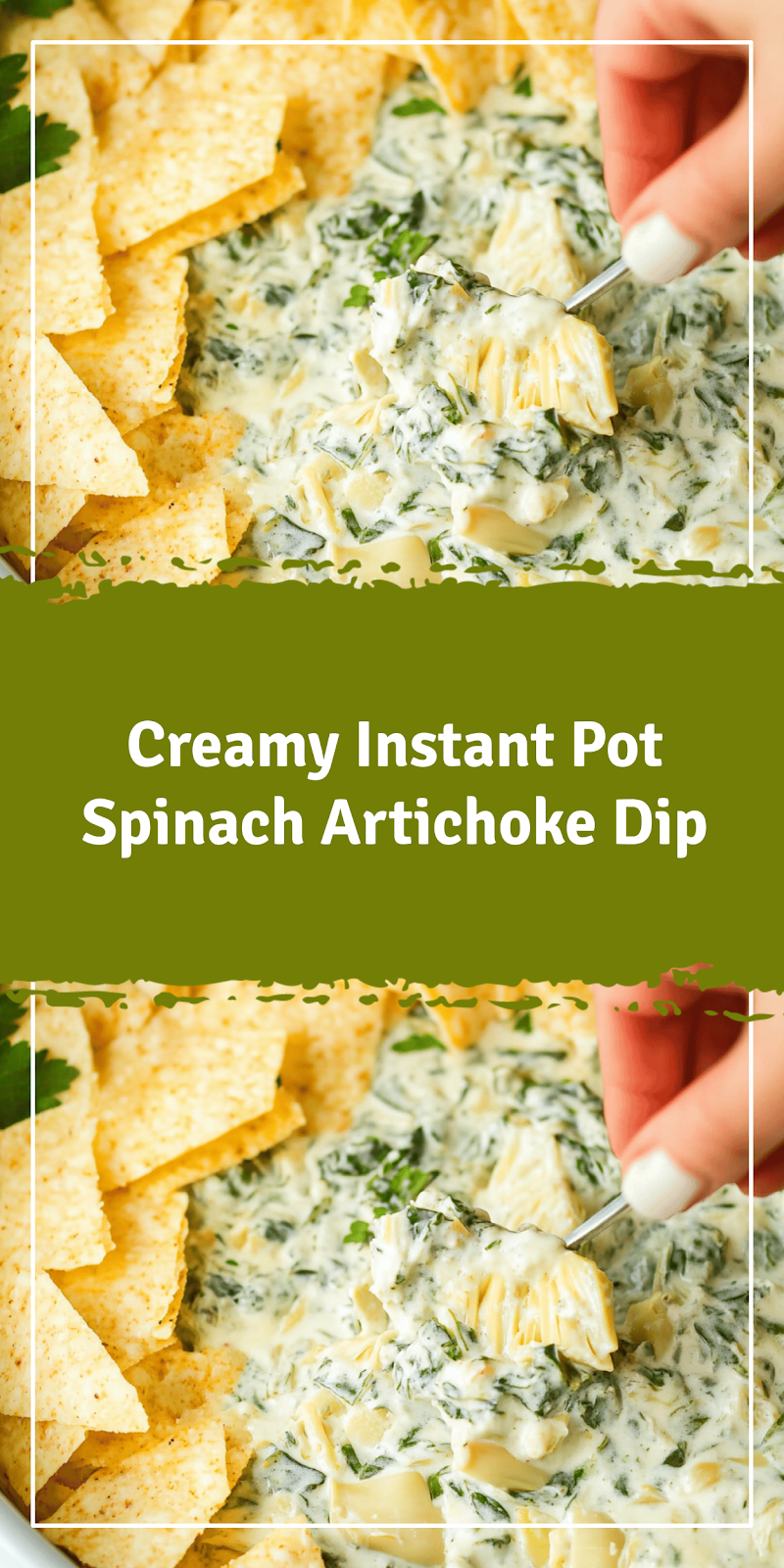 Instant Pot Spinach Artichoke Dip Recipe