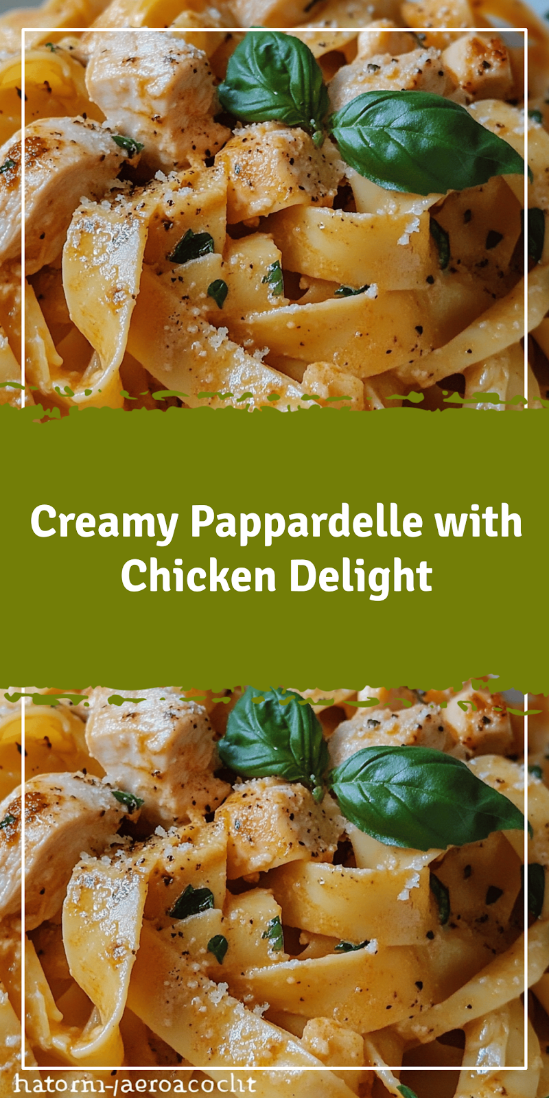 Pappardelle with Chicken Recipe for a Savory Dish