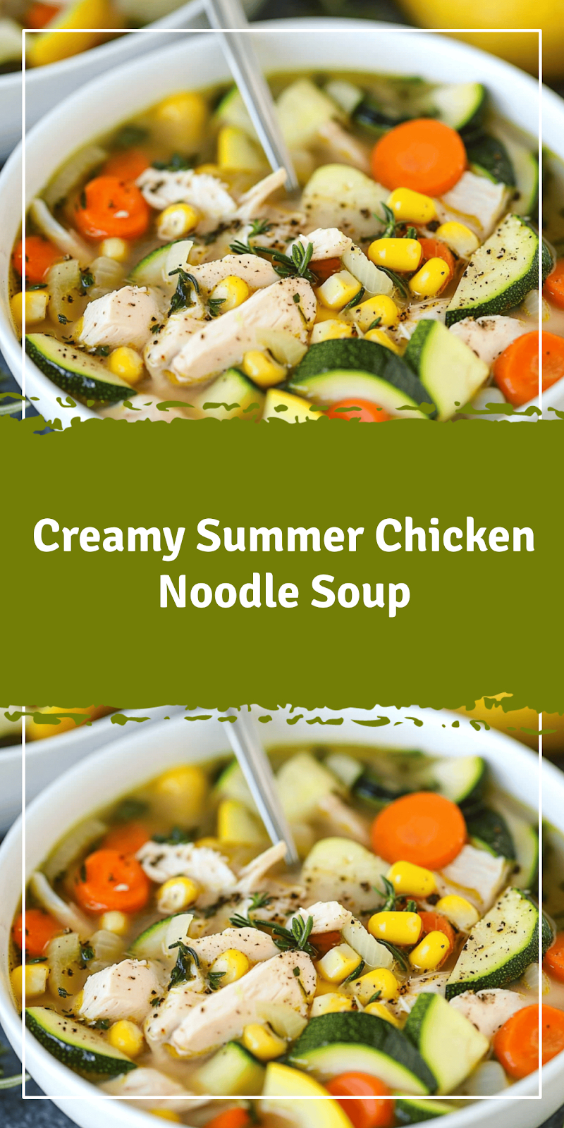 Summer Chicken Noodle Soup Recipe