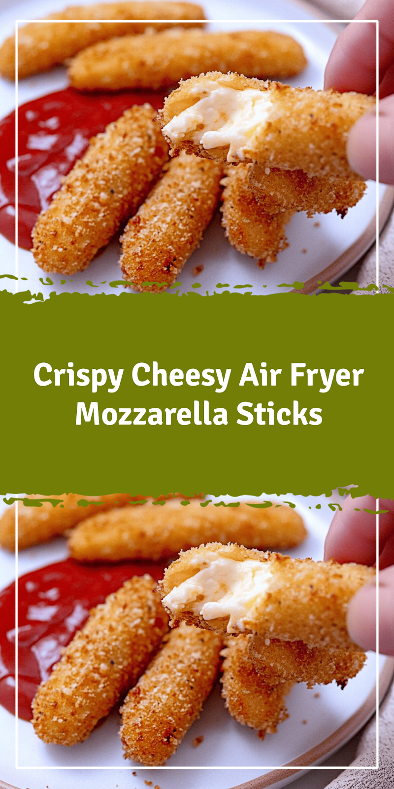 Crispy Air Fryer Mozzarella Sticks Recipe