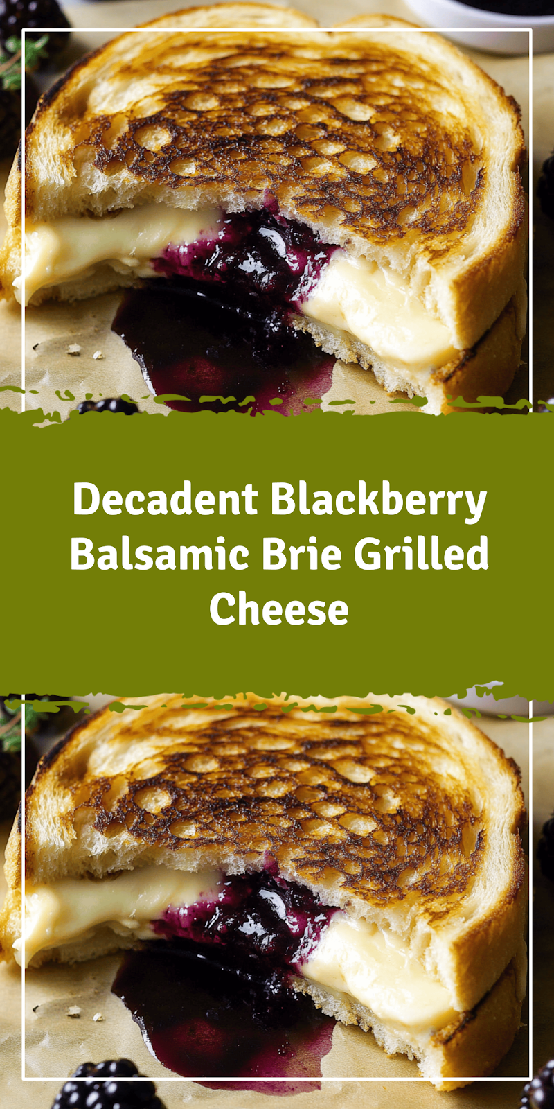 Blackberry Balsamic Brie Grilled Cheese Recipe