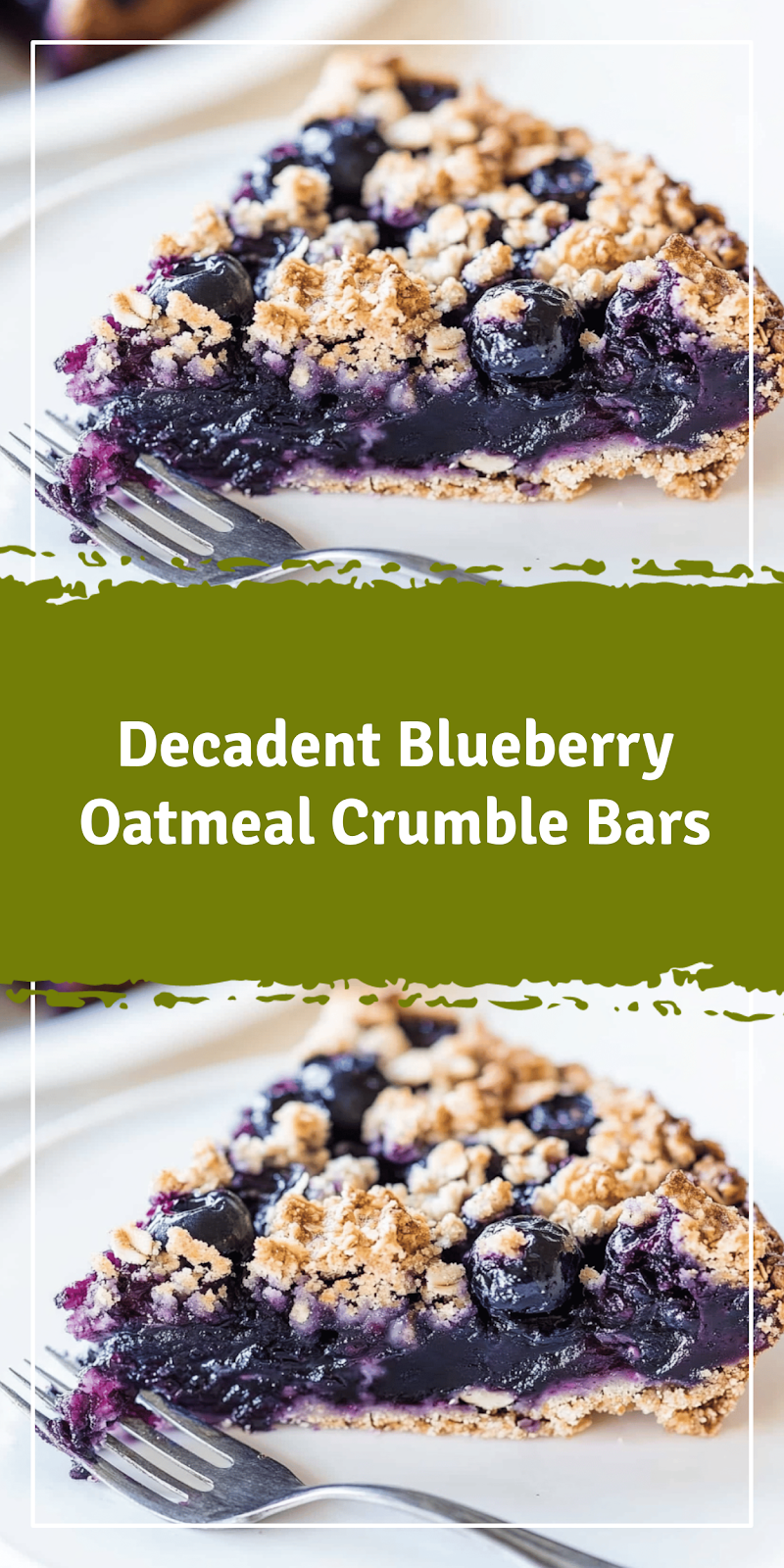 Blueberry Oatmeal Crumble Bars Recipe