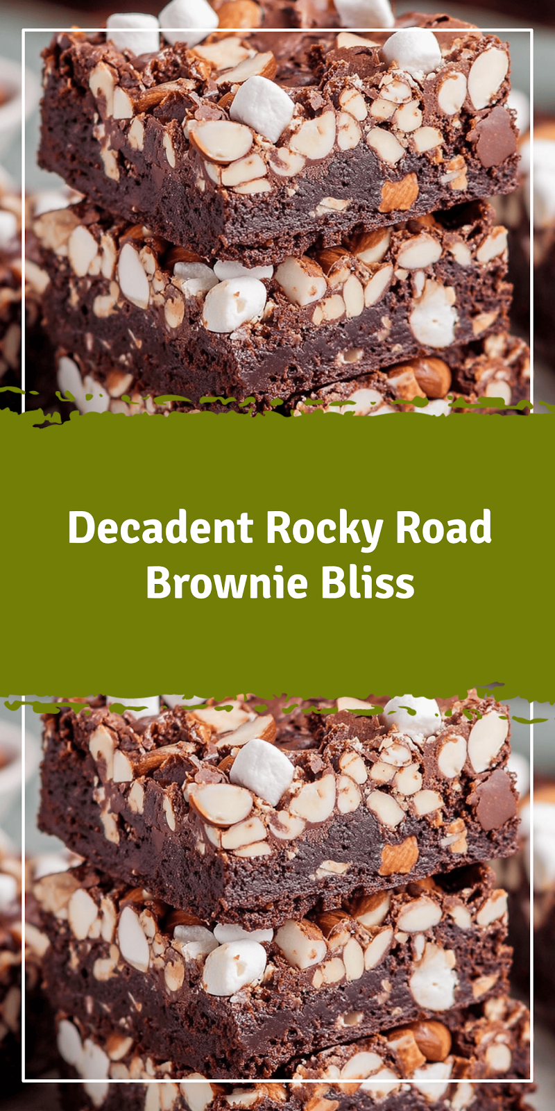 Rocky Road Brownie Bliss with Marshmallows and Almonds