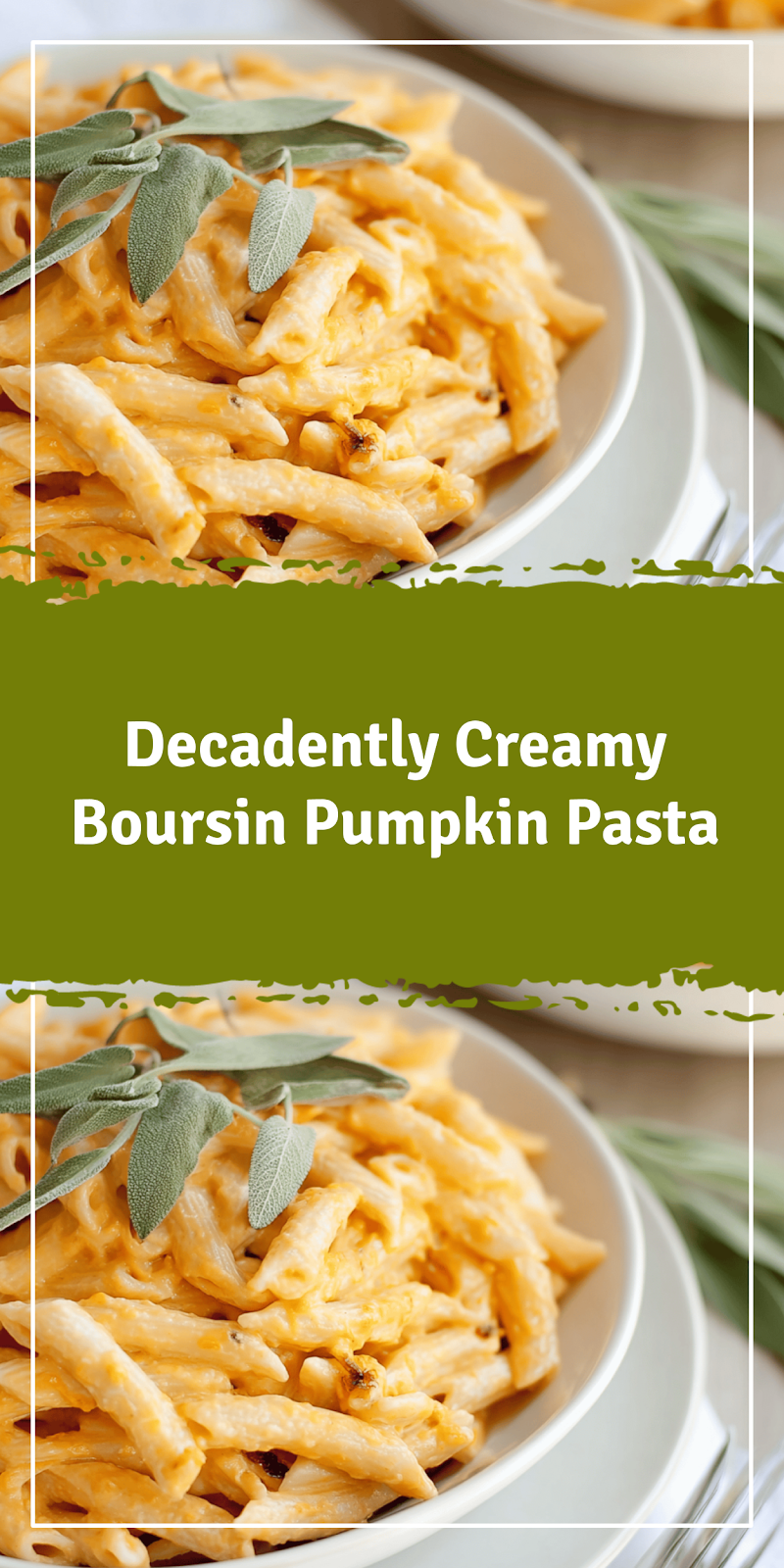 Creamy Boursin Pumpkin Pasta for Fall