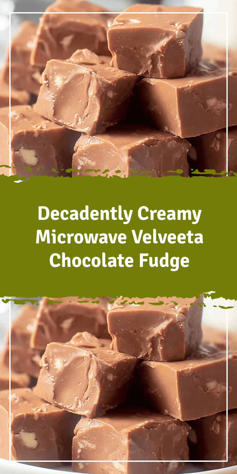 Creamy Microwave Velveeta Chocolate Fudge