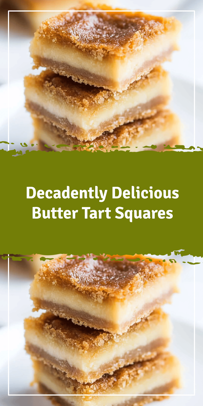 Butter Tart Squares Recipe