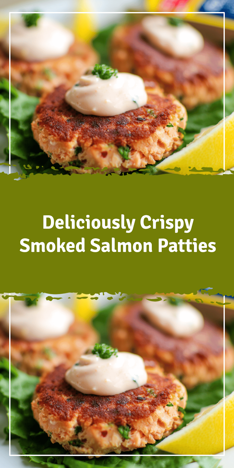 Smoked Salmon Patties with Crispy Flaky Texture