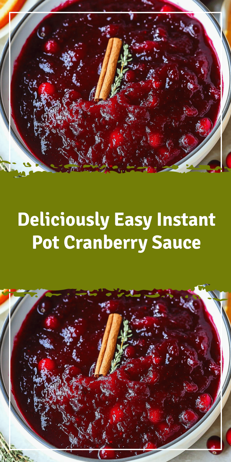 Instant Pot Homemade Cranberry Sauce Recipe