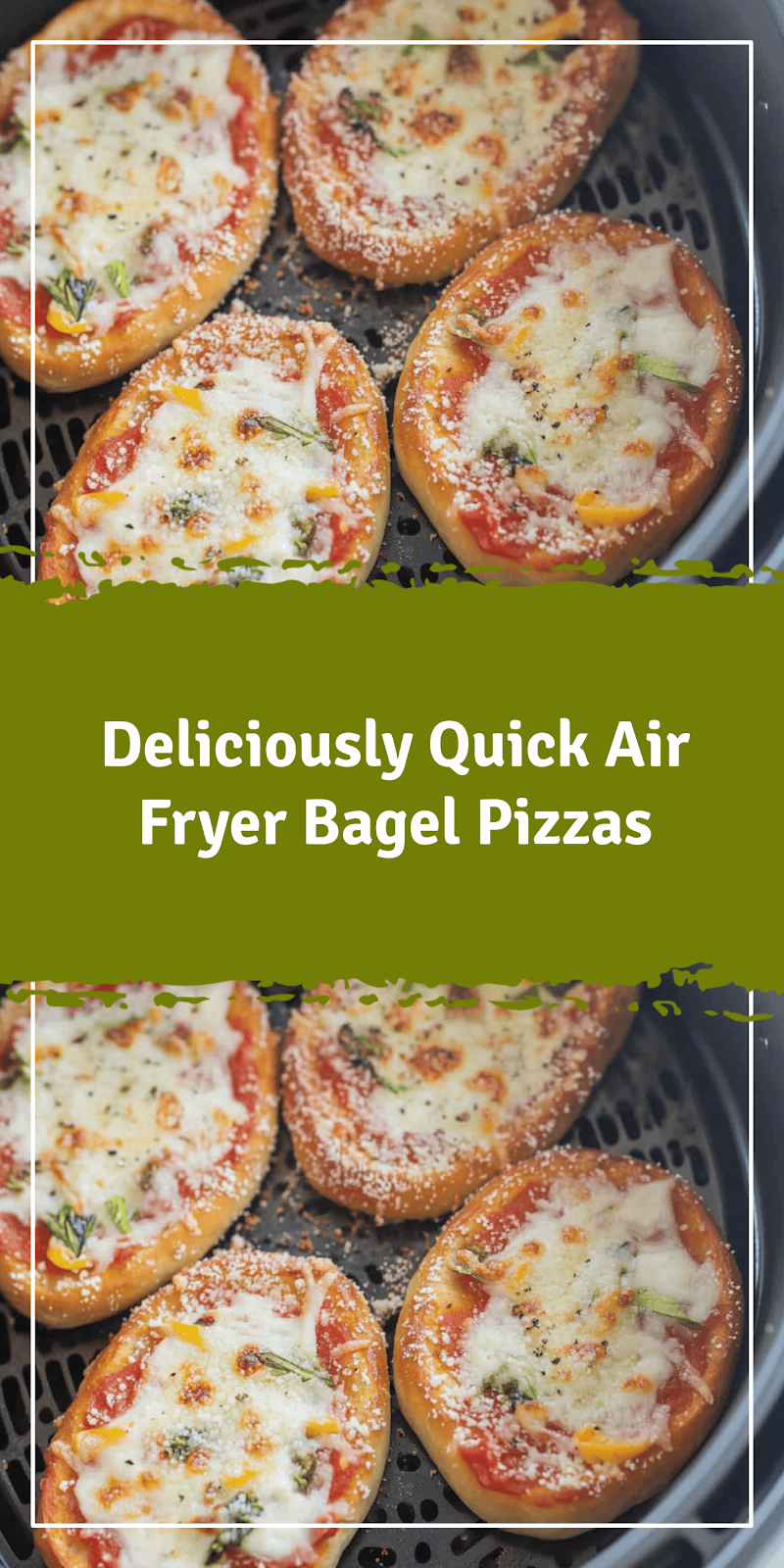 Air Fryer Bagel Pizzas Recipe Quick Easy