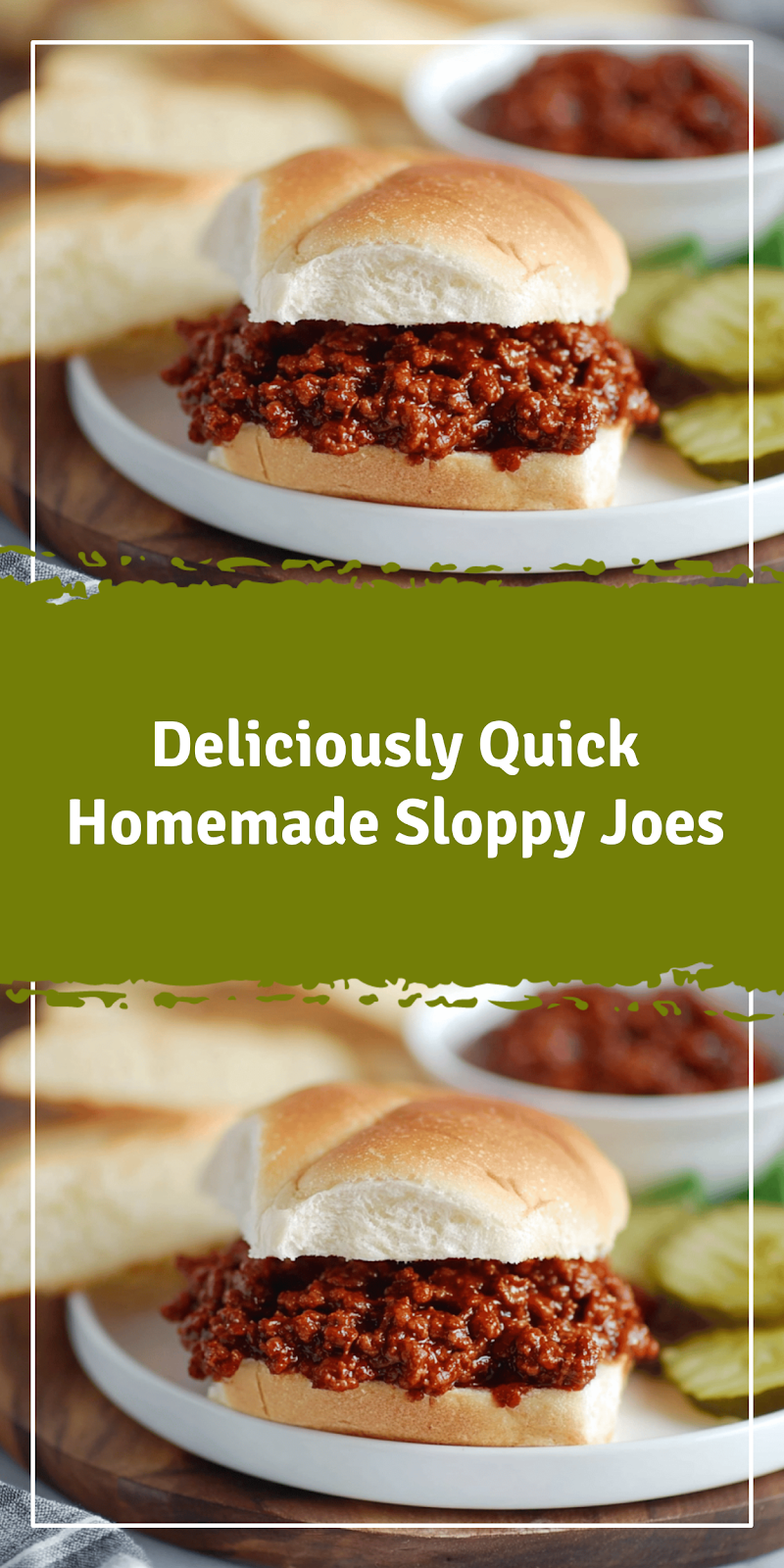 Quick Homemade Sloppy Joes Recipe