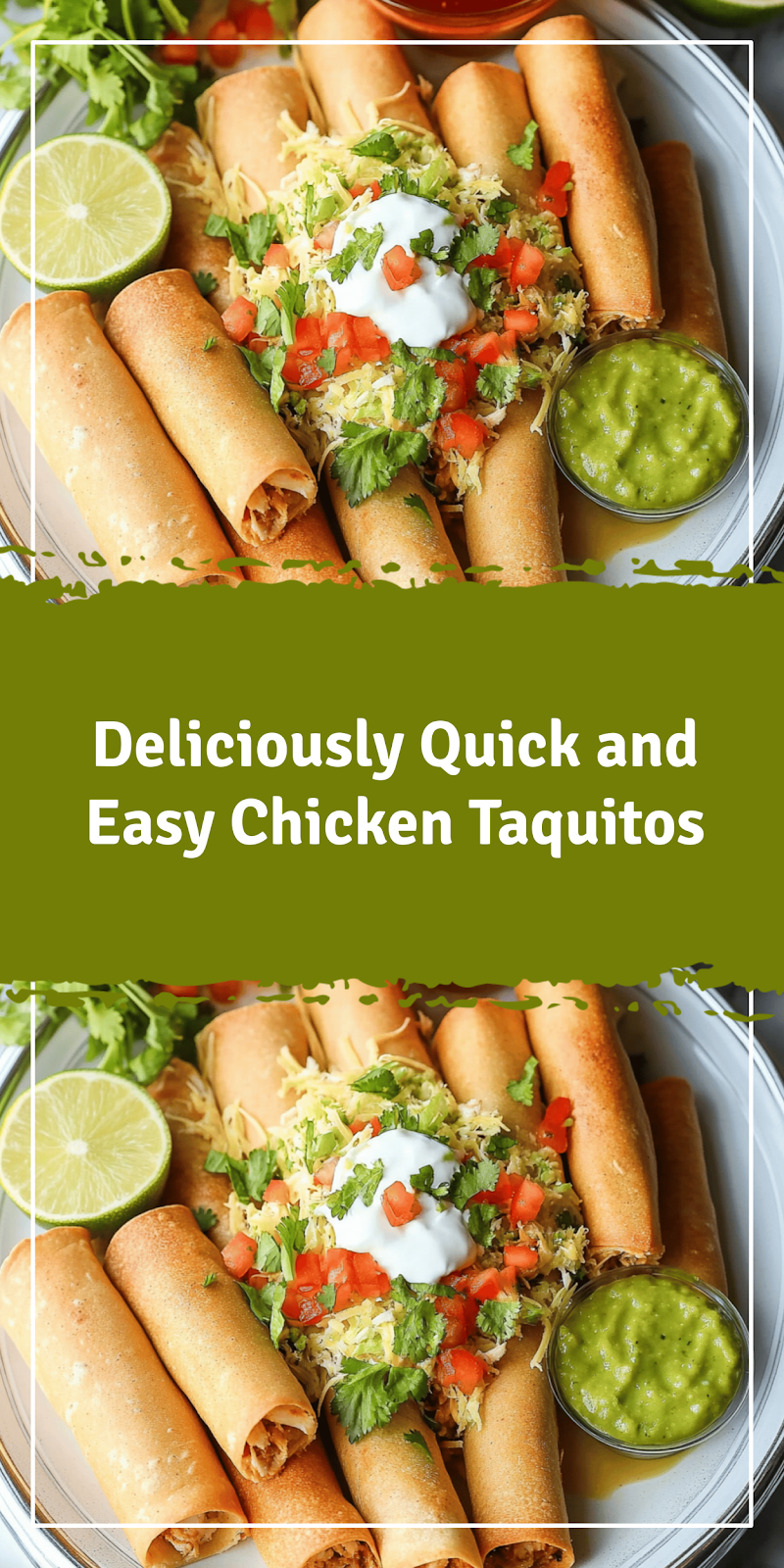 Quick and Easy Chicken Taquitos Recipe